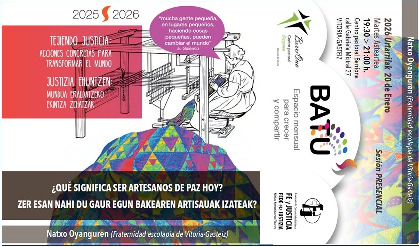 imagen ¿Qué significa ser artesanos de paz hoy?”.